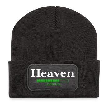 Chargement du paradis - Christian - Beanie recyclé à patch - charbon - Devant