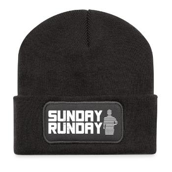 Course dominicale du marathon - Beanie recyclé à patch - charbon - Devant