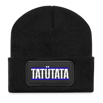 Tatuetata_- - Recycled Patch Beanie - black - Front