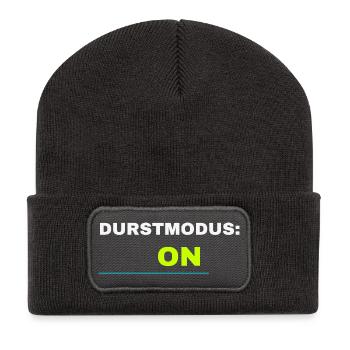 Durstmodus ON Frühlingsfest 2026 – Bier Festival - Recycelte Patch Beanie - Dunkelgrau - Vorne