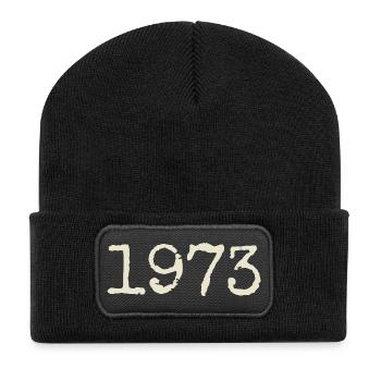 1973 Birthday Gift - Awesome since 1973 - Recycled Patch Beanie - black - Front