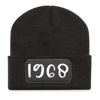 1968 Limited Edition 58th Birthday 1968 - Recycled Patch Beanie - dark grey - Front