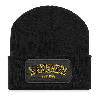 Mannheim Est. 1986 - Recycled Patch Beanie - black - Front