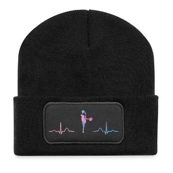 Cheerpom pom girls Mom Cheerleading - Beanie recyclé à patch - noir - Devant