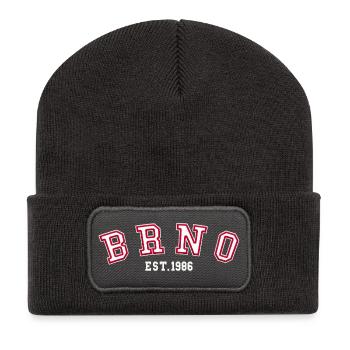 Brno gegründet 1986 - Recycelte Patch Beanie - Dunkelgrau - Vorne