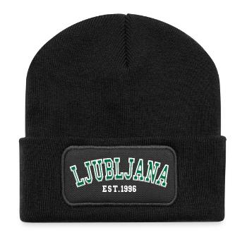 Ljubljana Est. 1996 - Recycled Patch Beanie - black - Front