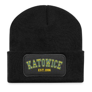 Katowice Est. 1996 - Recycled Patch Beanie - black - Front