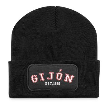 Gijón Est. 1986 - Recycled Patch Beanie - black - Front