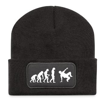 Gift idea for a breakdancer with break dance - Recycled Patch Beanie - dark grey - Front