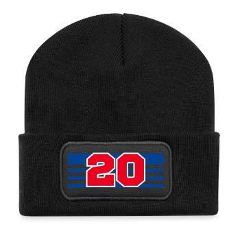 Numéro 20 France - Beanie recyclé à patch - noir - Devant