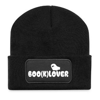 Book Lover Spirit Print - Recycled Patch Beanie - black - Front