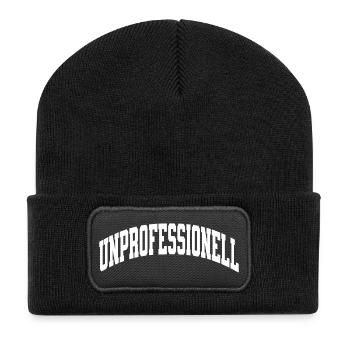 Non professionnel - Beanie recyclé à patch - noir - Devant