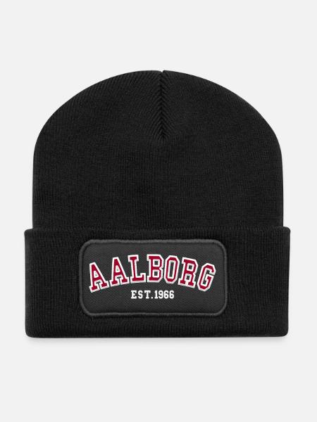 Aalborg gegründet 1966 – Geburtstag - Recycelte Patch Beanie - Schwarz