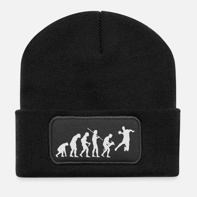 EVOLUTION HANDBALL - Recycelte Patch Beanie - Schwarz