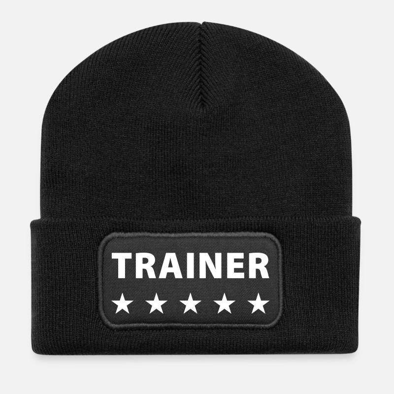 Trainer (dh) - Recycelte Patch Beanie - Schwarz