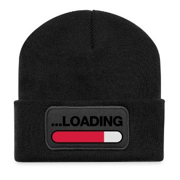 loading - Recycelte Patch Beanie - Schwarz - Vorne