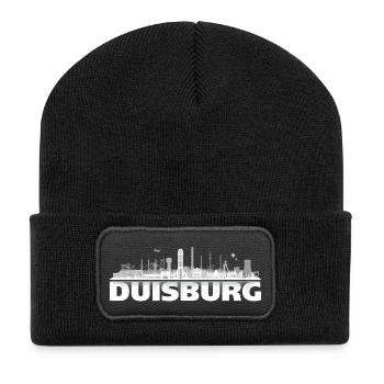 duisburg_city_hell01 détail - Beanie recyclé à patch - noir - Devant