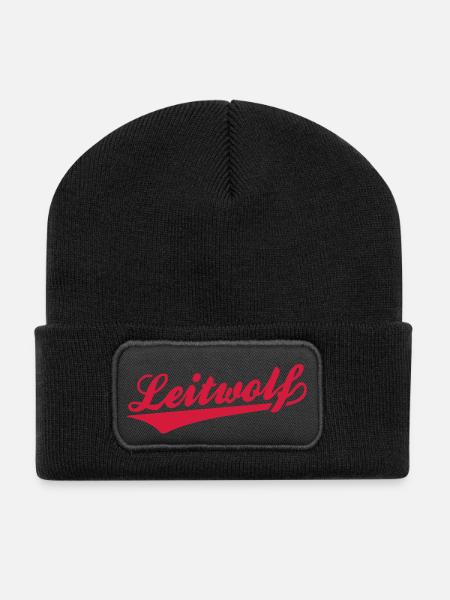 Leader of the Pack - Recycled Patch Beanie - black