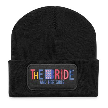 die Braut - Recycelte Patch Beanie - Schwarz - Vorne