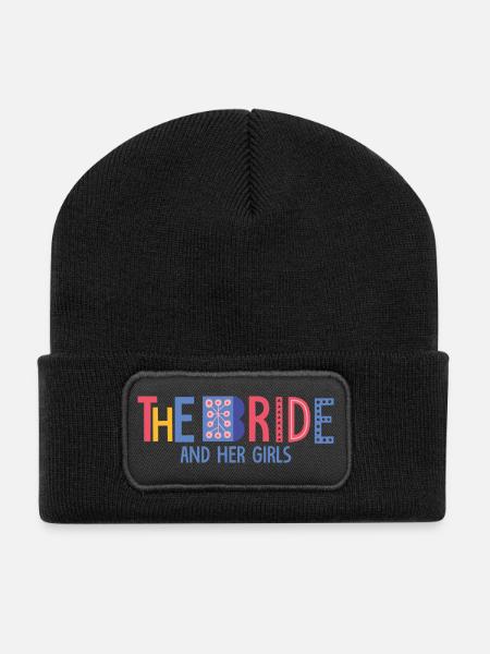 die Braut - Recycelte Patch Beanie - Schwarz