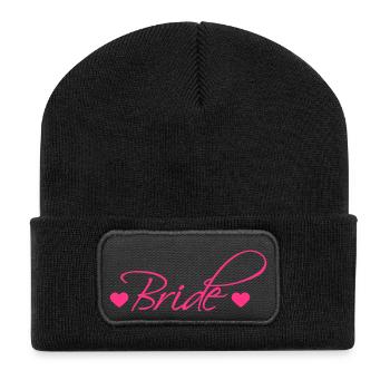 Bride - Recycelte Patch Beanie - Schwarz - Vorne