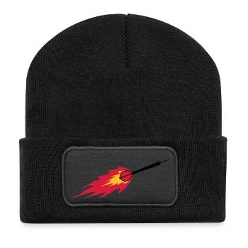 Dart Fire - Beanie recyclé à patch - noir - Devant