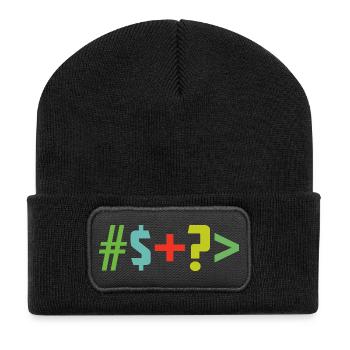 Special character - Recycled Patch Beanie - black - Front
