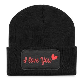 I LOVE YOU. MY LOVE. LONG LIVE THE MARYS. BACHELORETTE PARTY - Recycled Patch Beanie - black - Front