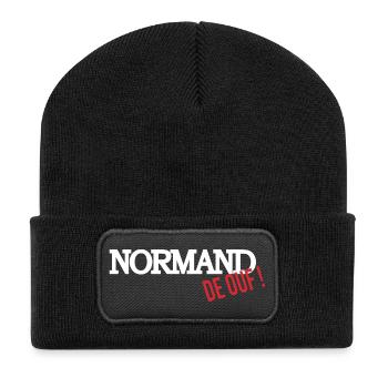 Normand de ouf - Beanie recyclé à patch - noir - Devant