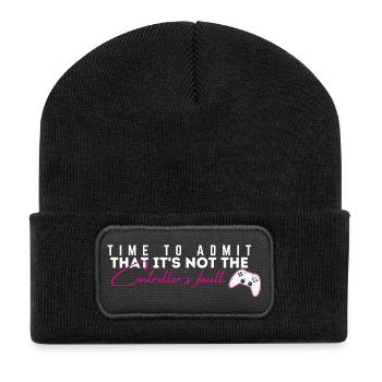 Controller's Fault Gamer Meme Tee - Recycled Patch Beanie - black - Front