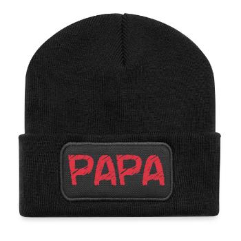 DAD. FATHER's DAY. HAPPY BIRTHDAY DAD. HAPPY BIRTHDAY - Recycled Patch Beanie - black - Front