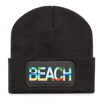 Beach - Recycled Patch Beanie - dark grey - Front