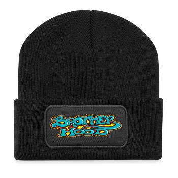 BH - Recycelte Patch Beanie - Schwarz - Vorne