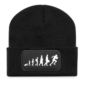 Child to football player - Recycled Patch Beanie - black - Front