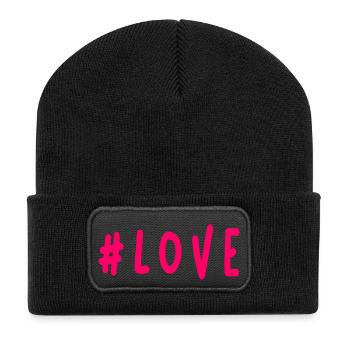 MOM. MOTHER'S DAY. HAPPY MOTHER'S DAY - Recycled Patch Beanie - black - Front
