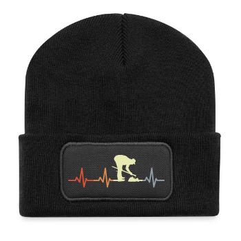 Farmer Cardiogram - Recycled Patch Beanie - black - Front