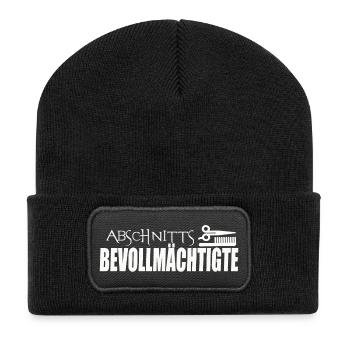 ABSCHNITTSBEVOLLMÄCHTIGTE - Recycelte Patch Beanie - Schwarz - Vorne