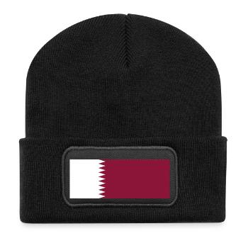 Katar - Recycelte Patch Beanie - Schwarz - Vorne