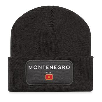 Flag of Montenegro, Montenegrin pride - Recycled Patch Beanie - dark grey - Front