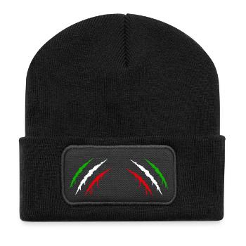 Griffes Italie 2 - Beanie recyclé à patch - noir - Devant