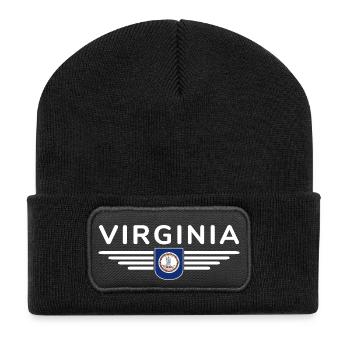 Virginia Fan Shirt – American Spirit - Recycelte Patch Beanie - Schwarz - Vorne