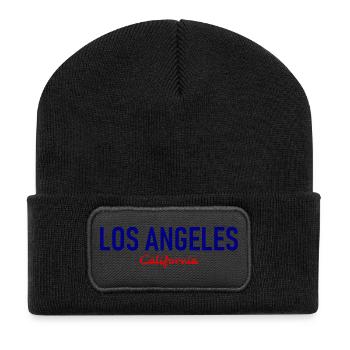 Los Angeles - California - Kalifornien - USA - Recycelte Patch Beanie - Schwarz - Vorne