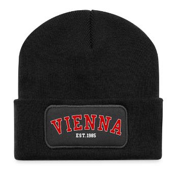 Vienna_Est_1985 - Beanie recyclé à patch - noir - Devant