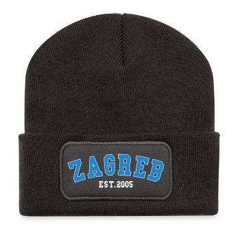 Zagreb Est.2005 - Recycelte Patch Beanie - Dunkelgrau - Vorne