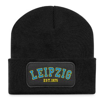 Leipzig Fondé en 1975 - Beanie recyclé à patch - noir - Devant