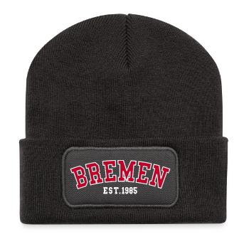 Brême Est. 1985 - Beanie recyclé à patch - charbon - Devant