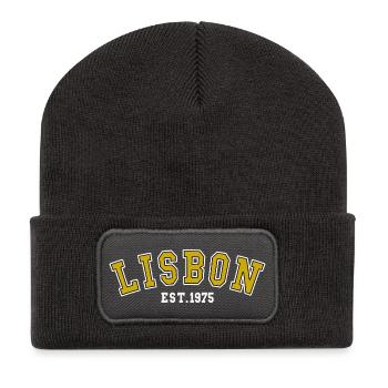 Lissabon Est. 1975 - Recycelte Patch Beanie - Dunkelgrau - Vorne