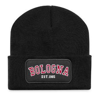 Bologna Est. 1965 - Recycelte Patch Beanie - Schwarz - Vorne