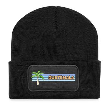 Cadeau pour le Guatemala - Beanie recyclé à patch - noir - Devant