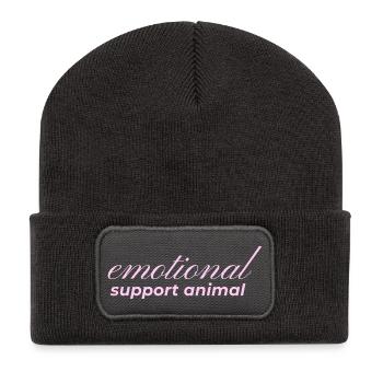 Emotional Support Animal - Recycled Patch Beanie - dark grey - Front